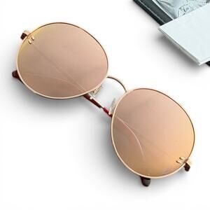 Stella McCartney IS0007S Round Rose Gold Sunglasses NWT Italy